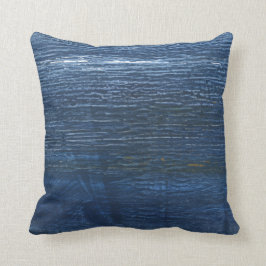 Mörk blått målning kudde