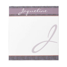 Mörk blått Mauve Rust Monogram