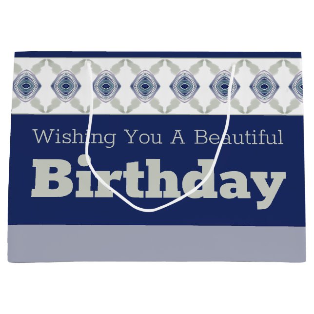 Mörk blått med Blommigtens dekortecken (Framsidan)