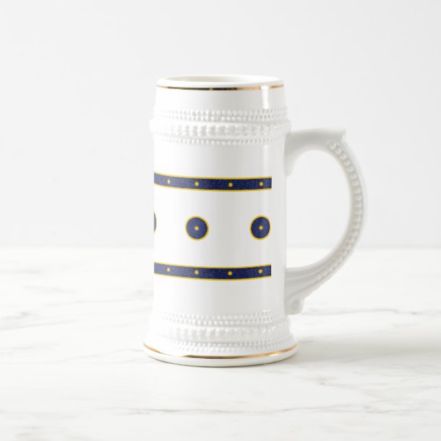 Mörk blått med Guld Stars Sejdel (Höger)