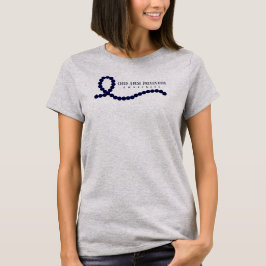 Mörk blått medvetenhet om barnmisshandel och föreb t shirt