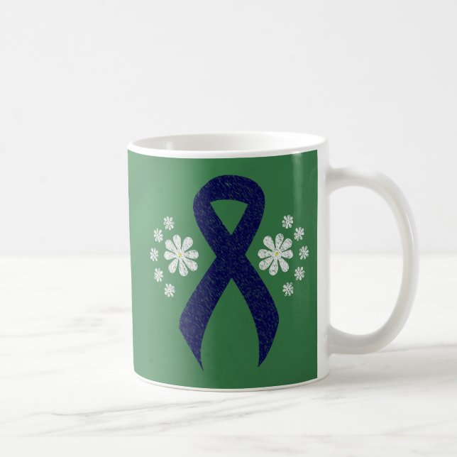 Mörk blått menyfliksområde kaffemugg (Höger)