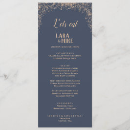 Mörk blått Mjuka Bröllop Meny