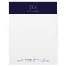 Mörk blått modern, minimalistisk monogramProfessio