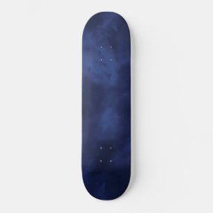Mörk blått moln mini skateboard bräda 18,5 cm