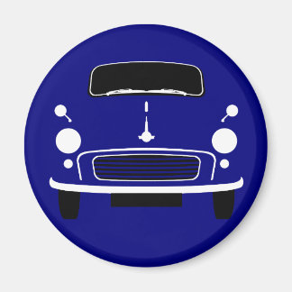 Mörk blått Morris Minor Fridge Magnet