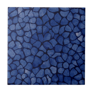 Mörk blått Mosaik Kakelplatta