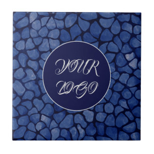Mörk blått Mosaik Kakelplatta
