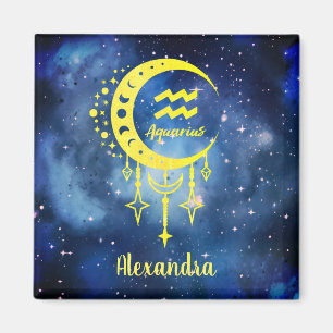 Mörk blått och Gult, eget namn Aquarius Magnet