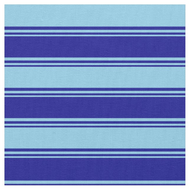 Mörk blått och Himlar blå Färgad stripe Mönster Tyg (Närbild)