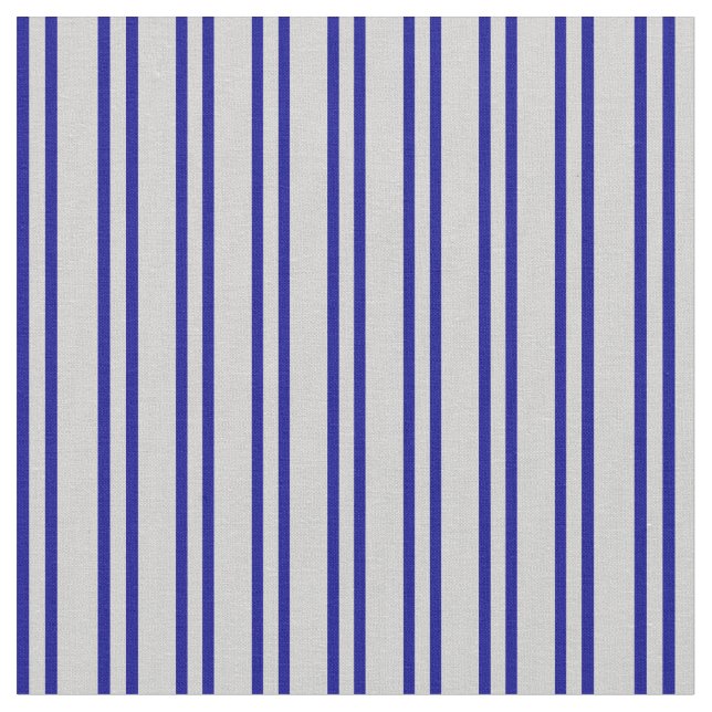 Mörk blått och lätt Grått stripe Mönster Tyg (Närbild)