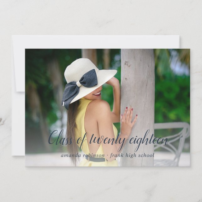 Mörk blått och mäktiga rand Student-meddelande Meddelande (Framsida)