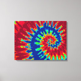 Mörk blått och röda färgämnen 24"x18" Art. Canvastryck