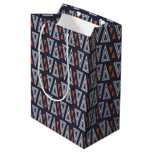 Mörk blått och röda geometriska trianglar Mönster