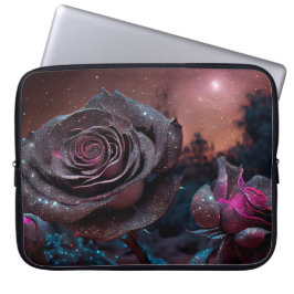 MÖRK BLÅTT och ROSA ANTIQUE RO Laptop Fodral