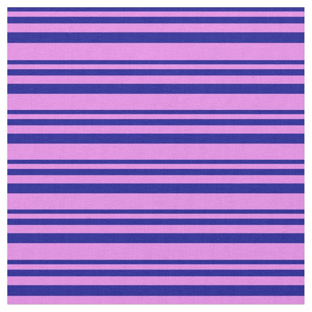 Mörk blått och Violet Mönster Tyg (Närbild)