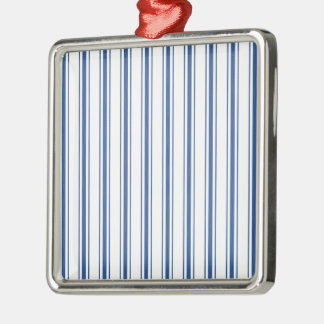 Mörk - blått- och vitmadrass som tickar den smala julgransprydnad metall