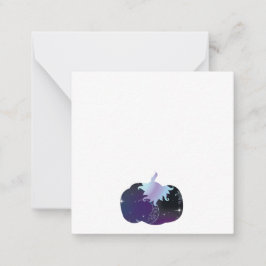 Mörk blått Pumpkin Anteckningskort