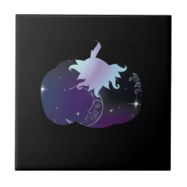 Mörk blått Pumpkin Kakelplatta