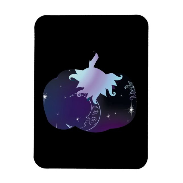 Mörk blått Pumpkin Magnet (Vertikal)