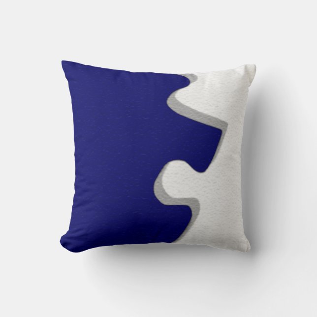 Mörk blått Pussel Biet Pillows Kudde (Framsida)