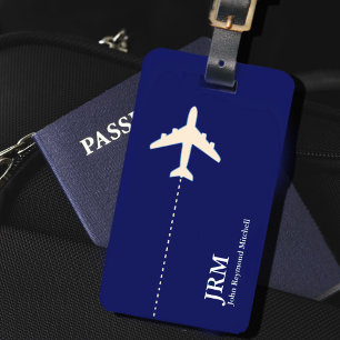 Mörk blått resa för Avion Personlig Bagagebricka