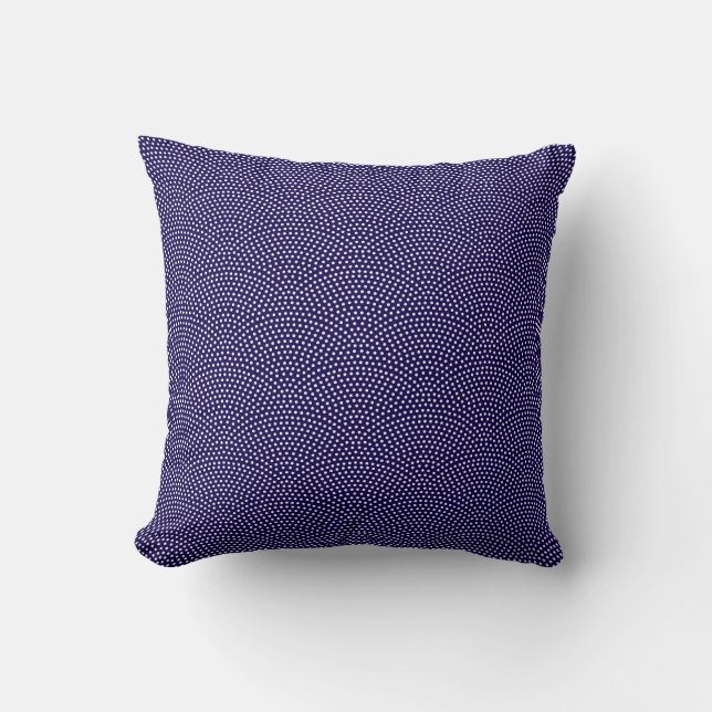 Mörk blått Samma Komon (hajskinn) Kudde (Framsida)