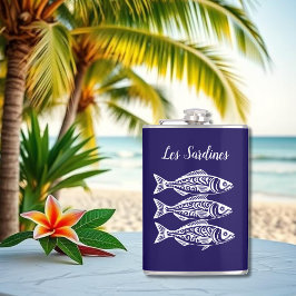 Mörk blått (sardiner-hawaiian-Fisherman) Fickplunta