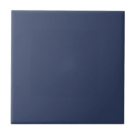 Mörk blått Solid Matches Blue & White Woodland Kakelplatta