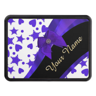 Mörk blått söt mönster personlig dragkroksskydd