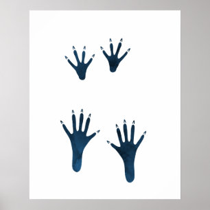 Mörk blått spår i Råtta Poster