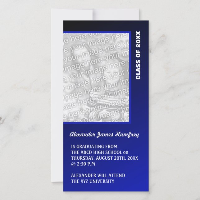 Mörk blått Studenten-meddelande Meddelande (Framsida)