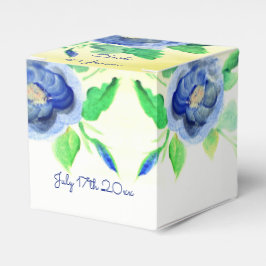 Mörk blått vattenfärgen Ro Presentaskar