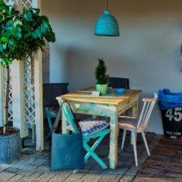 Mörk blått vattenfärgsmonogram brev B-sjukskötersk Axelväska