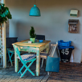 Mörk blått vattenfärgsmonogram brev K-sjukskötersk Axelväska