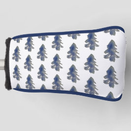 Mörk blått vattenfärgsskogen Gräs Träd