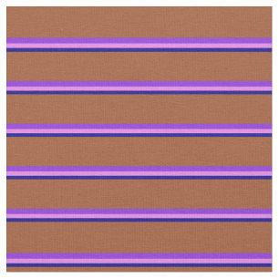 Mörk blått, Violet, Lila och Sienna Linjer Tyg