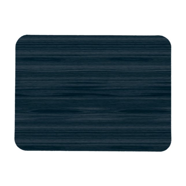 mörk blått Woodgrain Magnet (Horisontell)