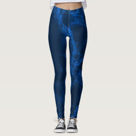Mörk - blåttmarmor leggings