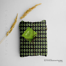 Mörk Blommigt för minimal Grönt - omformning av Pa Presentpapper