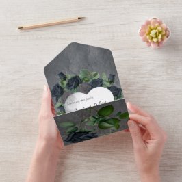 Mörk Blommigt Gothic Stil Bröllop