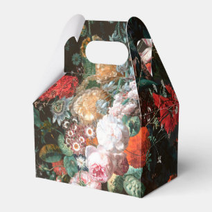 Mörk Blommigt Ro Färga Art-favoritruta Presentaskar