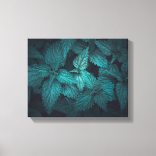 Mörk Blommigt, typ Foto Canvastryck