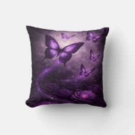 Mörk Blomsterlig Gotisk Dekor Kudde