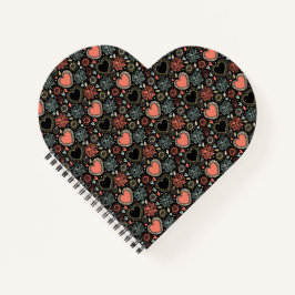 Mörk Blooms Delight: Blommigt Sömlös Mönster