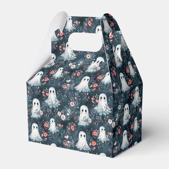 Mörk Boho Ghost Mönster-favoritruta Presentaskar (Framsidan Sidan)