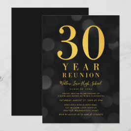 Mörk Bokeh Ljus 30-årsklassåterförening Inbjudningar