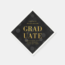 Mörk Bokeh Ljus Faux Guld Student