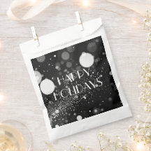 Mörk Bokeh Snöstorm God Jul