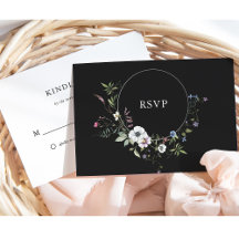 Mörk Botanical Wildblommor | ELEGANT BRÖLLOP